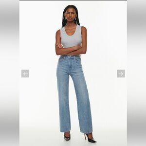 Denim Forum Blue Wide Leg Jeans Size 28